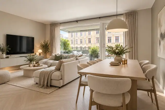 Eksempel på oppusset standard, AI-redigert.