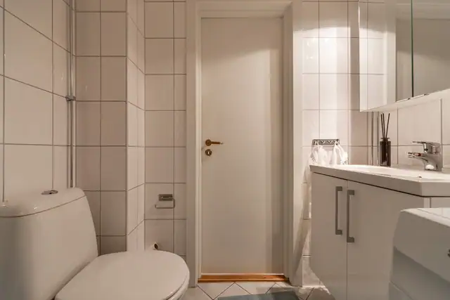 Det er også opplegg for vaskemaskin.